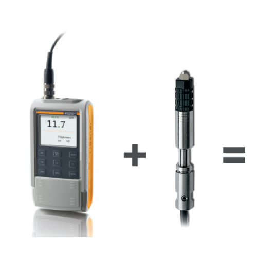 Kit 03 - DELTASCOPE FMP10 com Sonda FGB2 – Alta resistência para medição em superfícies quentes